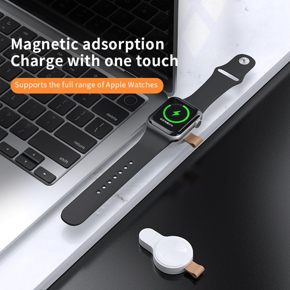 Magnetic Wireless Charger Mini Portable Charger Charging Dock Station Watch Charger for Apple Watch 8 7 6 5 4 3 2 1 SE