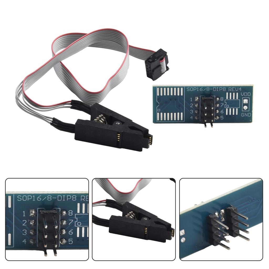 1 комплект CH341A SOP8 - DIP8 тестовый прожиг Cclip для адаптера микросхемы SOIC8 SOP8