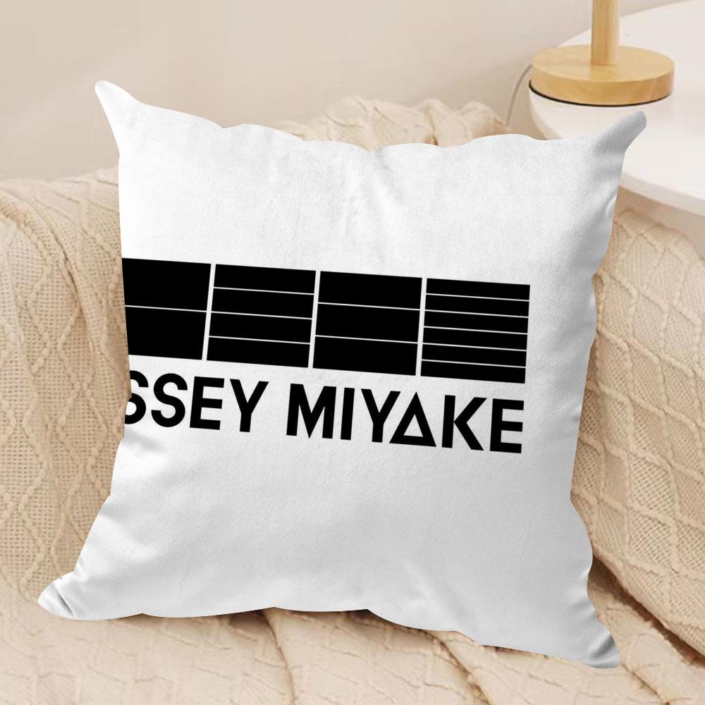 Luxury IIssey MiyaSke Cushion Cover Soft Plush Fabric DoubleSided Printed Sofa Cushion Cover for All Seasons Home Decor Gift
