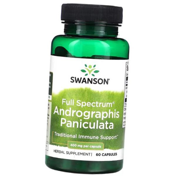 Экстракт андрографиса, Full Spectrum Andrographis Paniculata 400, Swanson 60капс (71280198)