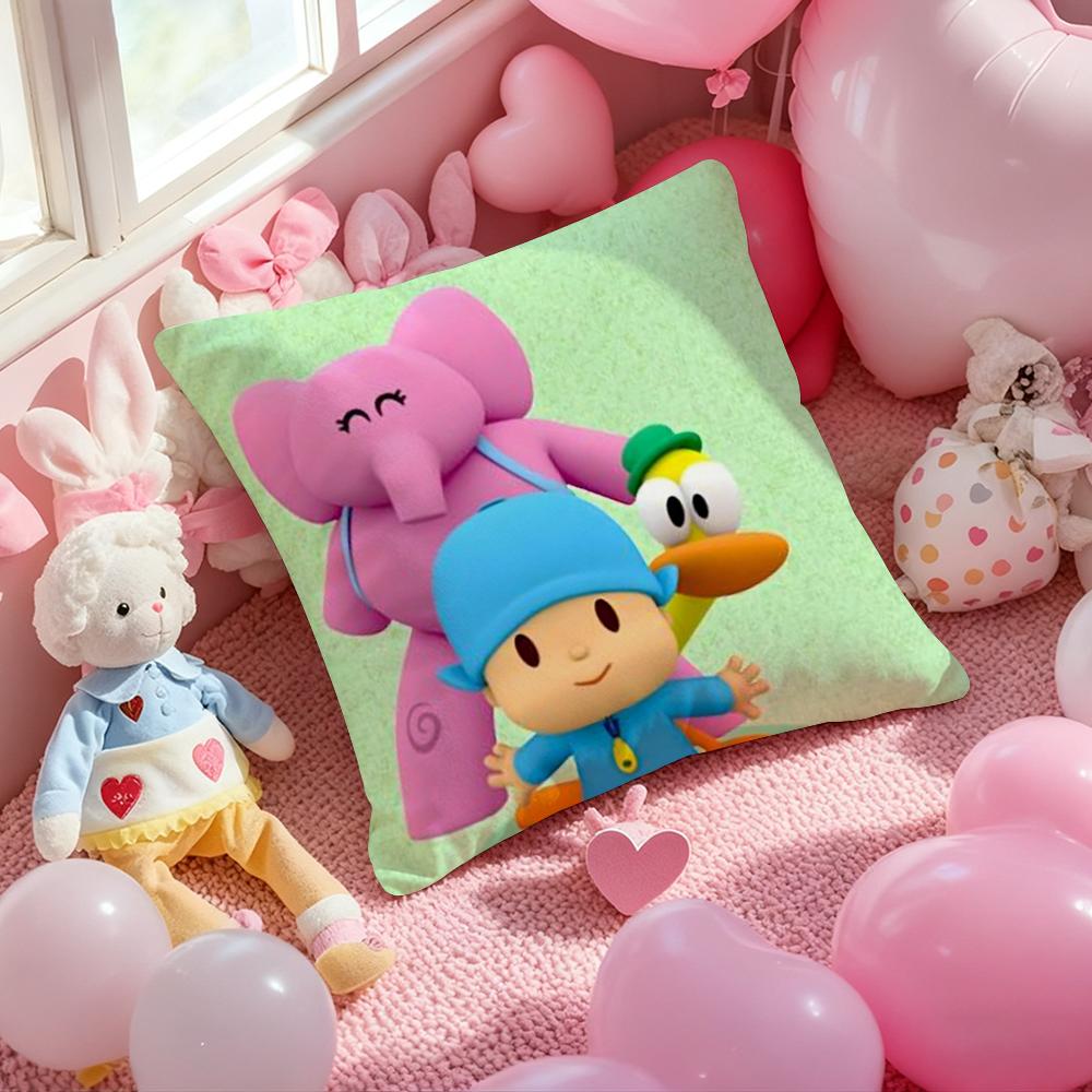 Чехол на подушку B-Boy-Girl-Pocoyo с принтом Наволочка для подушки для гостиной, дивана и декора спальни