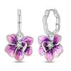 925 Silver Colorful Zircon Skull Butterfly Flower Women Earring Brilliant Wedding Engagement Star Earrings Jewelry Gift