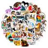 50 Horse Stickers Hand-painted Horse Material Suitcase Notebook Water Cup Can Be Repeatedly Pasted Decorative Stickers