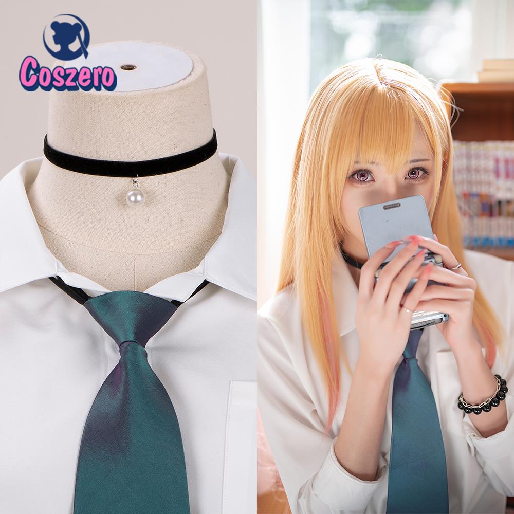 Марин Китагава Косплей My Dress Up Darling Костюм JK Школьная форма Юбка Одежда Хэллоуин Карнавал