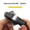 80° Rotating Car Eyeglass Holder - Dual-Direction Clip for Visor/Sunshade, Universal Multi-Position Eyewear Storage Accessory