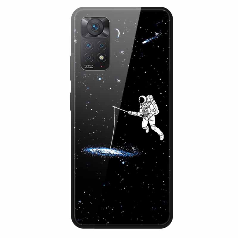 Tempered Glass Case For Xiaomi Redmi Note 12 Pro 4G Case Hard Glass Back Cover For Redmi Note 12 Pro 4G Phone Case Soft Bumper