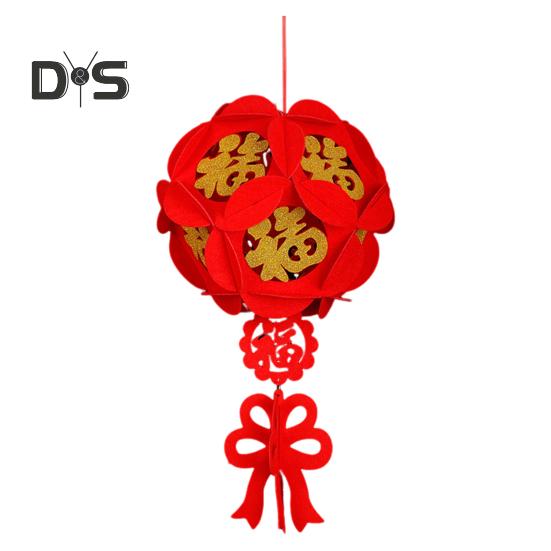 Красный фонарь своими руками, подвесной фонарь на китайский Новый год, самостоятельная сборка, традиционный фонарь на удачу для весеннего праздника