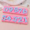 2Pcs Silicone Mold Set Non-stick Muffin Fondant Cake Chocolate Mold Heat-resistant 3D Number Shape 0-9 Numbers Embossing Baking Molds