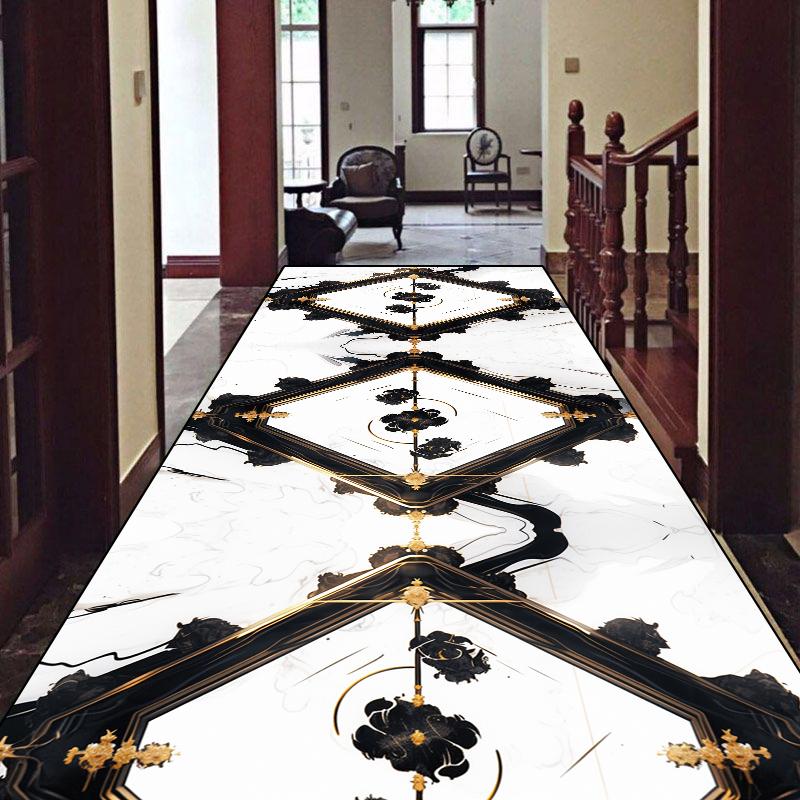 Роскошный ковер в европейском стиле для лобби, холла, коридора, нескользящий ковер-дорожка для лестницы, настраиваемый коврик для дома, прихожей