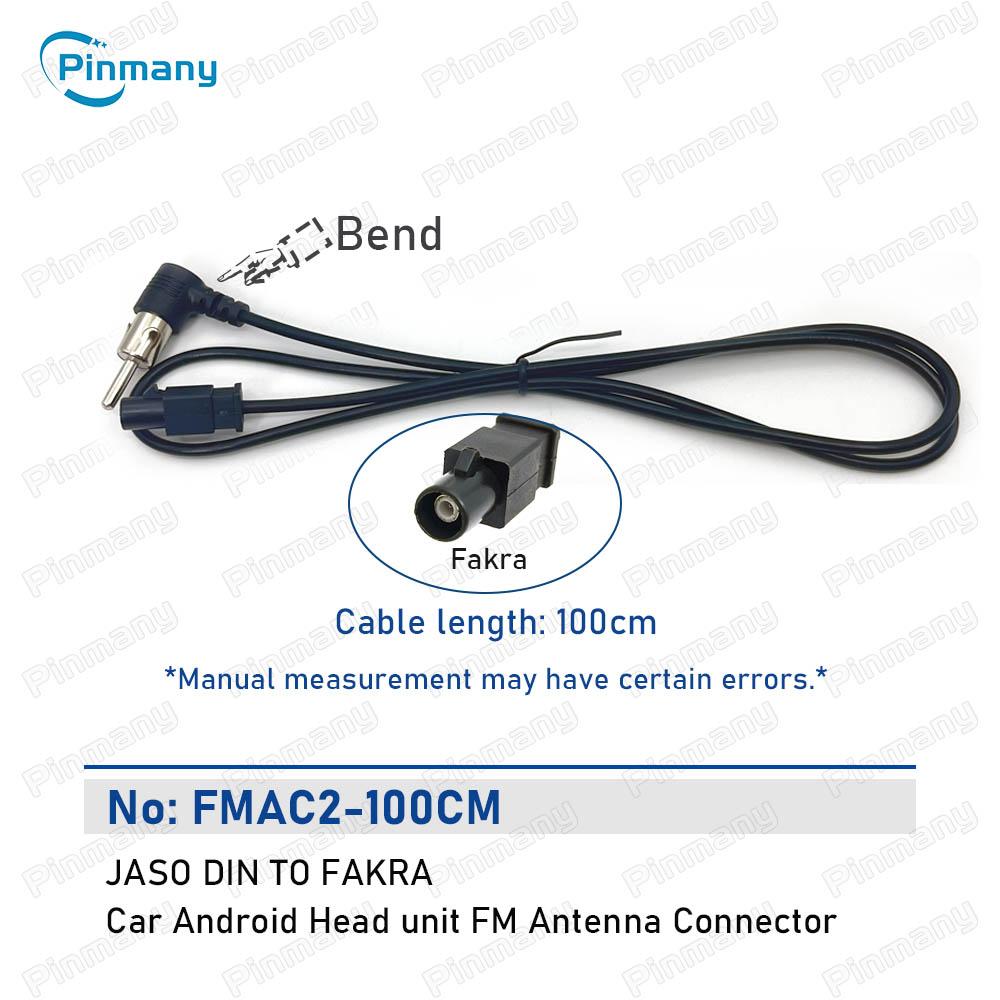 Car Radio FM AM Stereo Antenna Cable Adapter FMAC2 JASO DIN TO FAKRA Connector Wire Harness Length 20cm 50cm 80cm 100cm 120c Radio Accessories 4