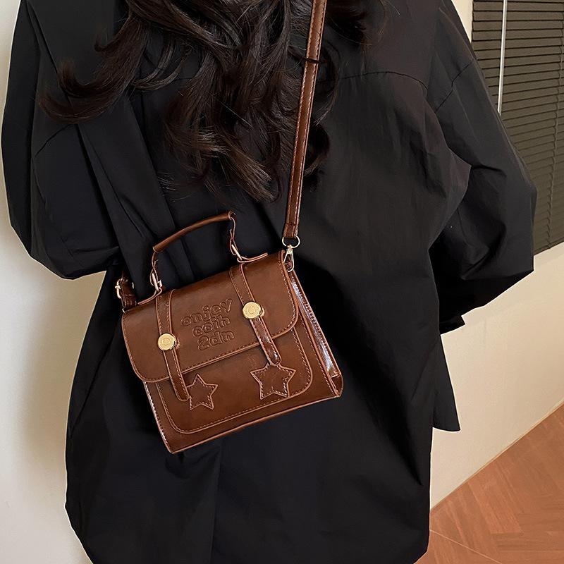 Niche Design Bag Women's 2025 New Autumn and Winter Retro Fashion Portable Small Square Bag High-end Versatile Messenger Bag