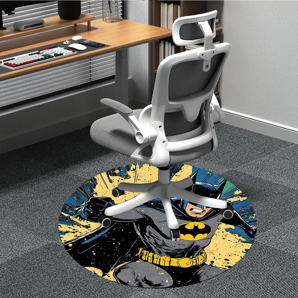 1pc Batman Hero Office Round Area Rug, Under Office Chairs Bedroom Living Room Home Decor, Room Deco, Available in Various Sizes021