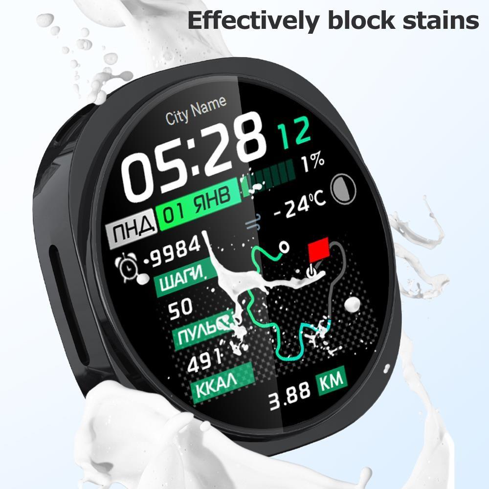 Мягкий чехол из ТПУ + Пленка для Samsung Galaxy Watch 8 44 мм Аксессуары Защитная пленка для экрана Полностью закрывающий чехол для Samsung Watch8 40 мм