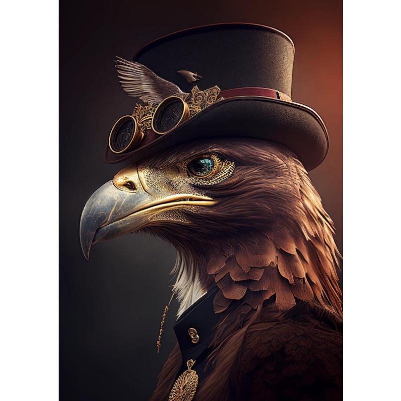 Стимпанк Животные Гепард Панда Кролик Тигр Кошка Холст Картина Скандинавские Постеры Принт Настенное Искусство для Гостиной Домашний Декор