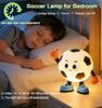 Soccer-shaped silicone night light, dimmable, 7 RGB gradient colors, timer function