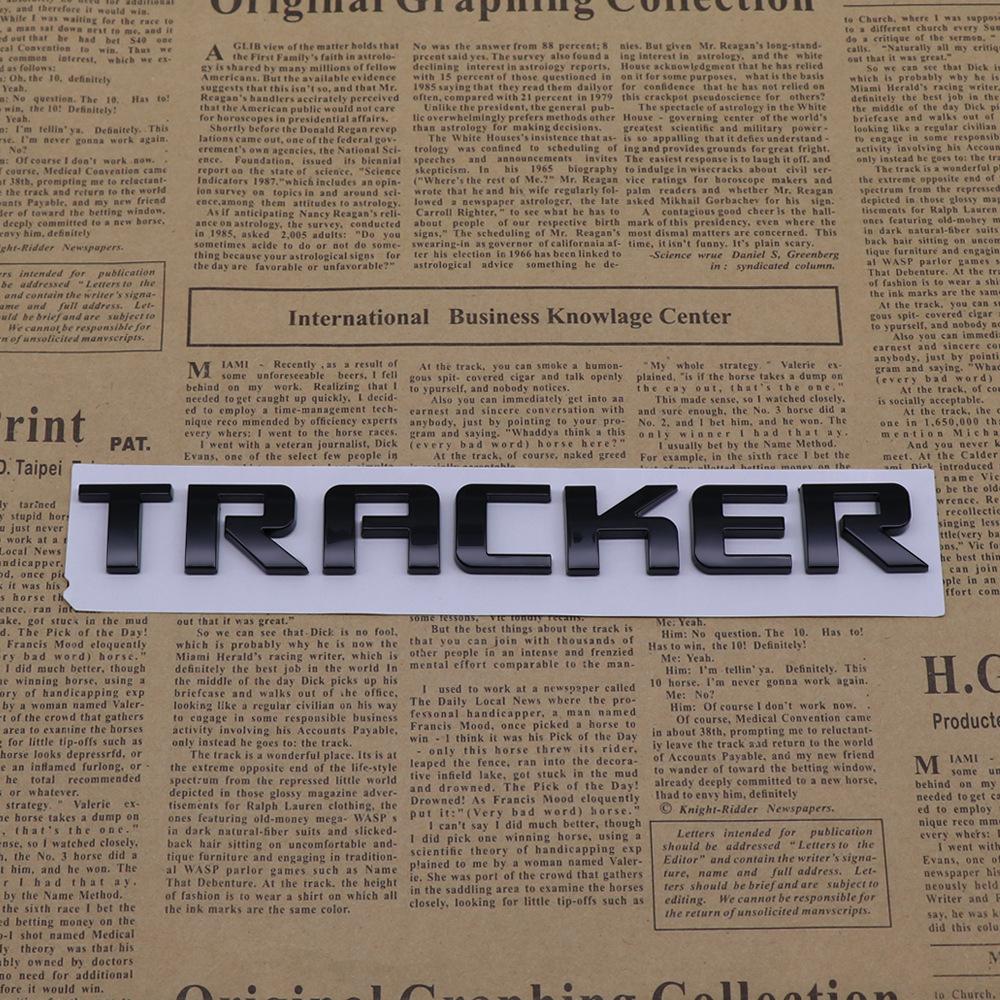 Chevrolet TRACKER ABS Car Rear Letter Logo Sticker Rear Bumper Tail Door Trunk Sticker Car Emblem sticker styling Accessories