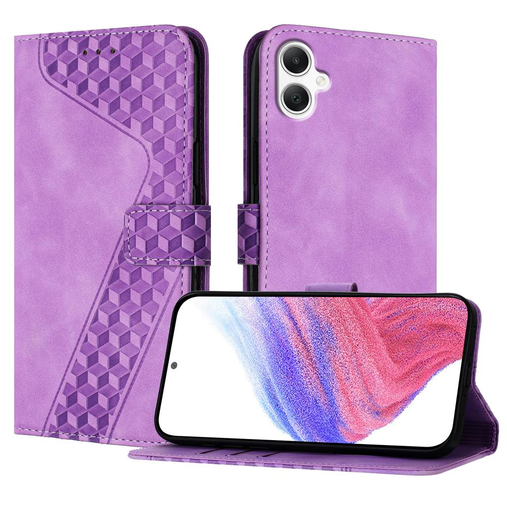 For Samsung Galaxy A06 4G Leather Case 7-Shaped Pattern Wallet Stand Shockproof Phone Cover