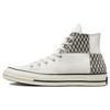 Chuck 70 High Herringbone Patchwork Unisex Sneakers Cream Egret White A03279C