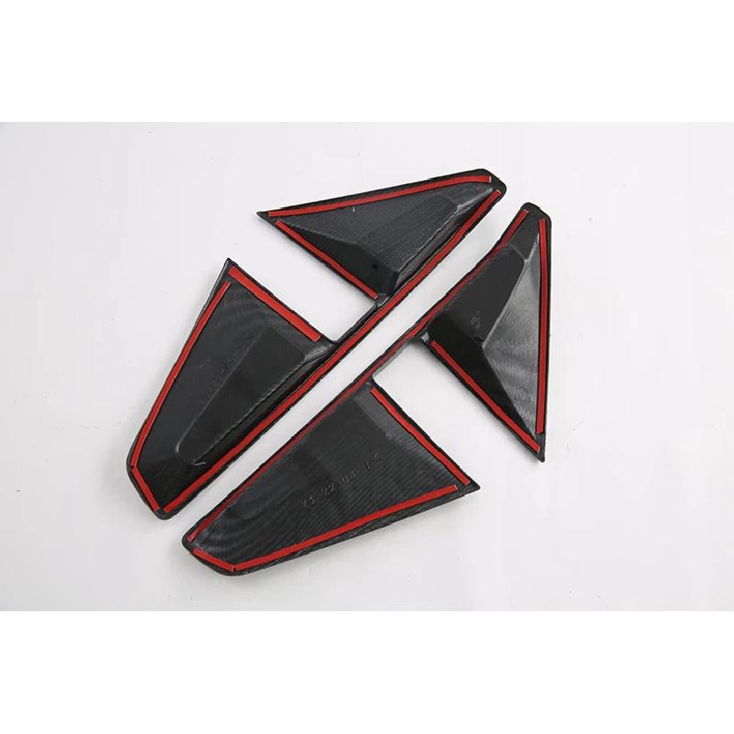 For Toyota VELOZ 2024 2025 Carbon Fiber Style Gear Rear Reflector Fog Light Lamp Cover Trim Bezel Frame Styling
