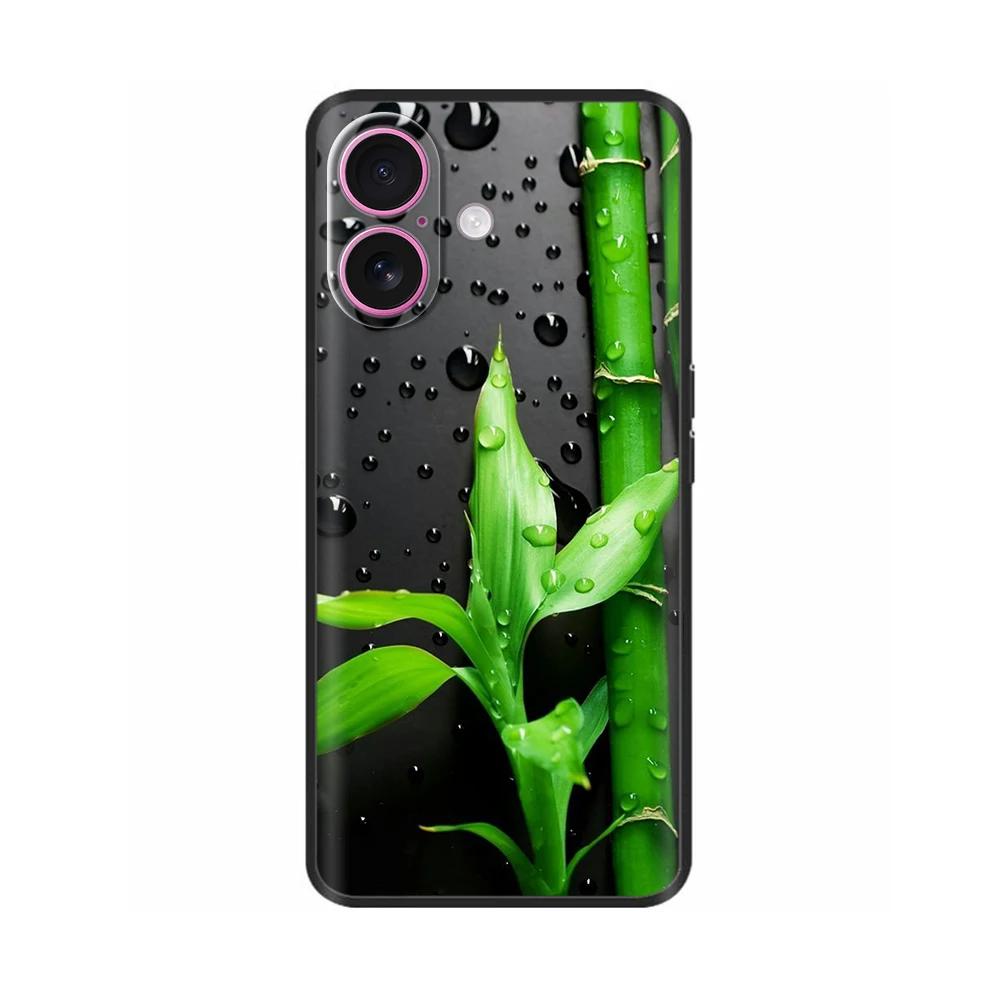 Для iPhone 16 Чехол 16 Pro Силиконовый ТПУ Черный Матовый Чехол для Телефона Для Apple iPhone 16 Pro Max Чехол-Бампер для iPhone16 Plus