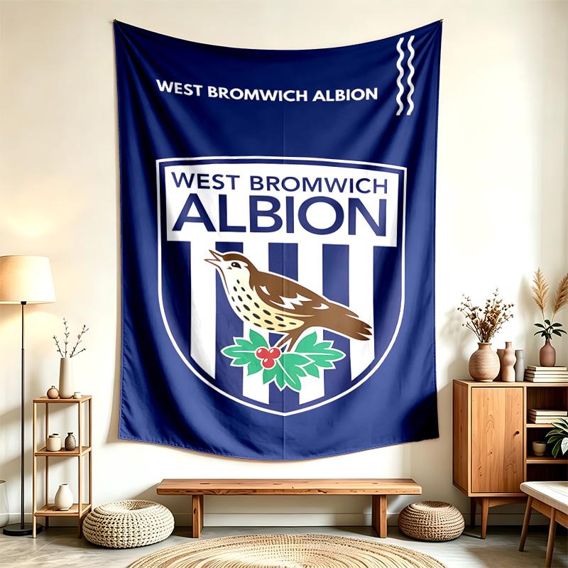 West Bromwich Albion FC (5) Tapestry Suitable For Decorating Homes Dorms And Bedrooms Soft To The Touch And A Perfect Gift For Friends And Family