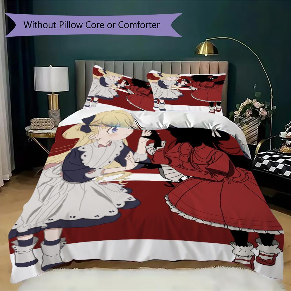 Shadows House Pattern Bedding uilt Set uilt Cover Pillowcase Home Decoration Birthday Gift (1 * duvet cover + 2 * pillowcase without core)153