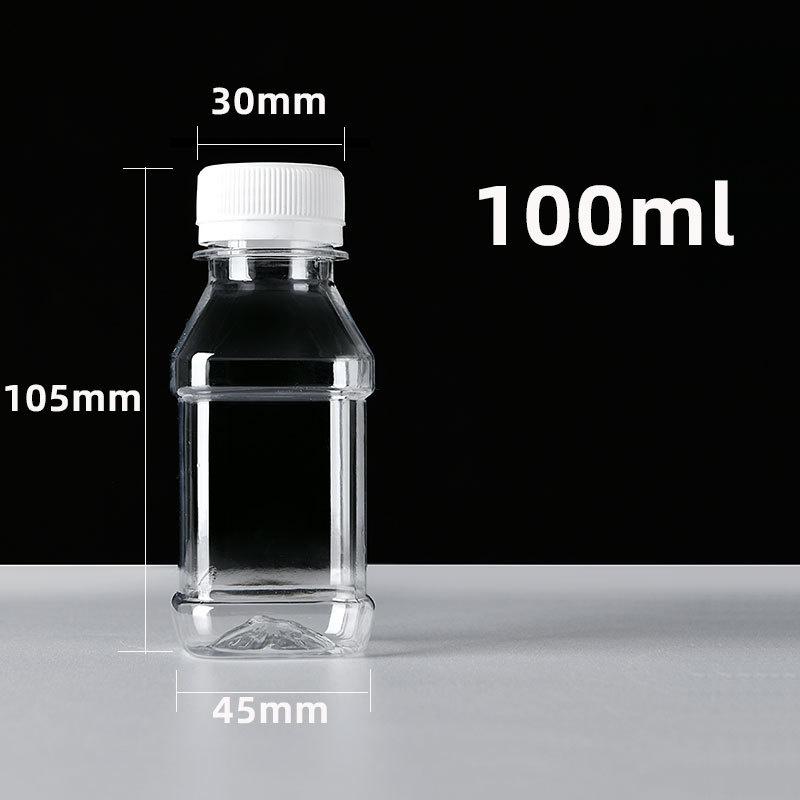 10/20Pcs 100Ml Clear Refillable Empty Bottles Plastic Leakproof Portable Juice Water Drink Containers Beverage Bottles