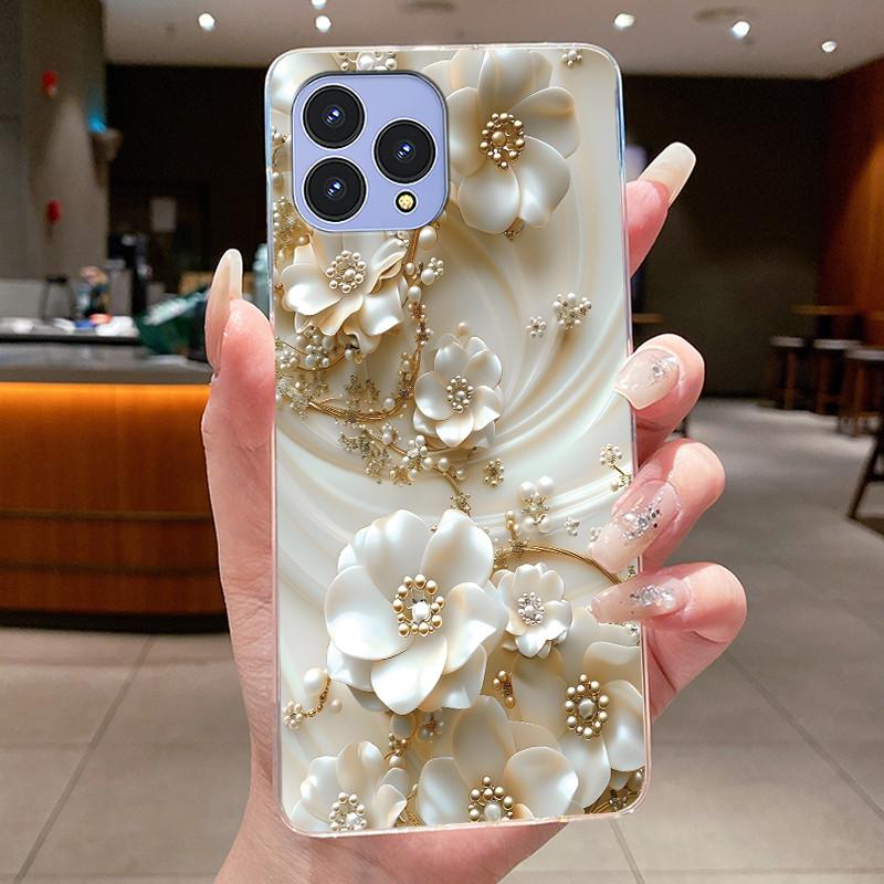 Чехол для телефона Cubot P80 Coque Бабочка Бант Защитный корпус CubotP80 Чехол Capa Прозрачный Мягкий Силикон TPU Покрытие Funda