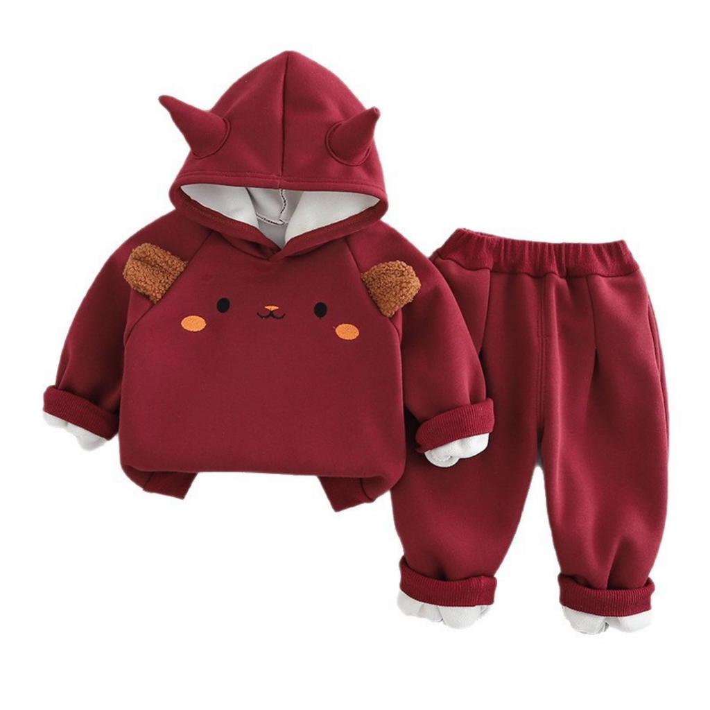 Kids Casual Long-Sleeve Set, Comfortable Daily Wear Outfits