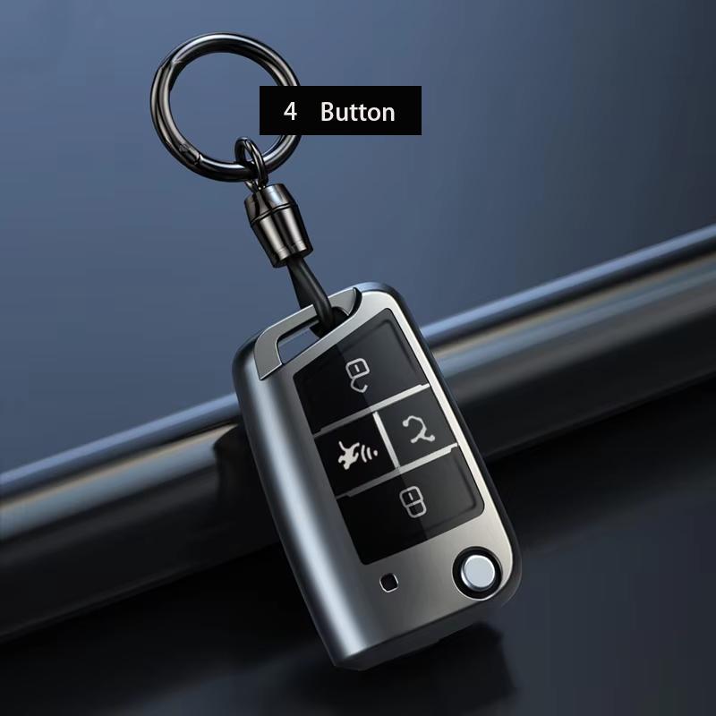 For Vw Volkswagen Polo Tiguan Passat B5 B6 B7 Alltrack Mk7 Mk6 7 Jetta Lavida Flip Folding Key Case Cover Holder Accessorie