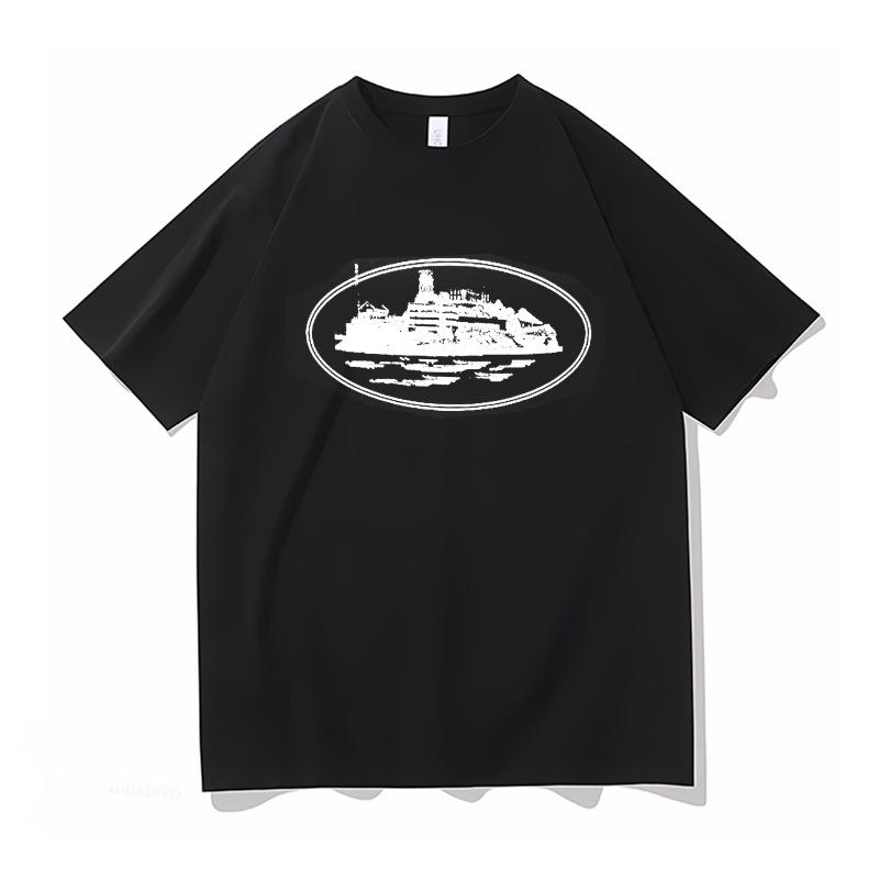 Cross-border T-shirts, pullovers, European and American Alcatraz Island unisex sweatshirts and sweatpants sets, street hip-hop outfits