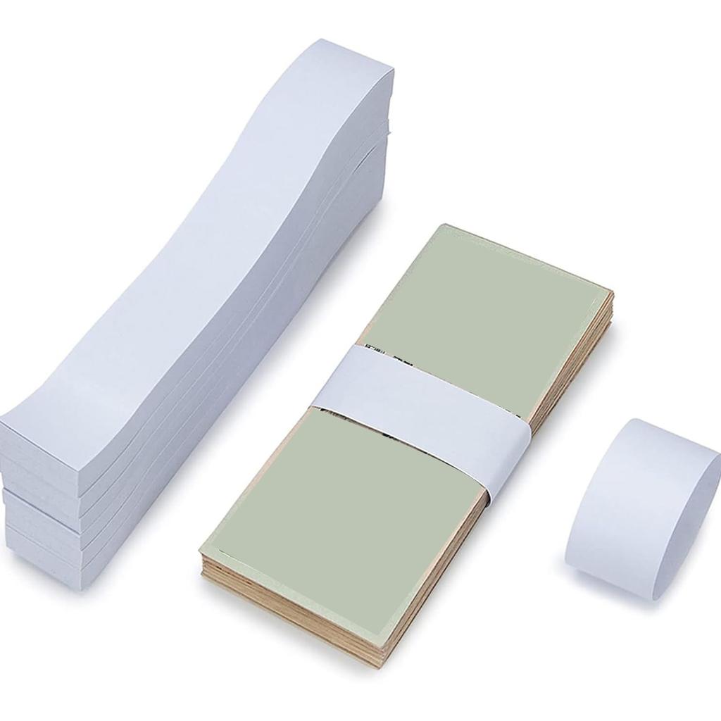 300 штук Ленты для упаковки наличных денег Самоклеящаяся бумага Лента для обертывания банкнот Банкнотные бандероли Для надежной организации валюты