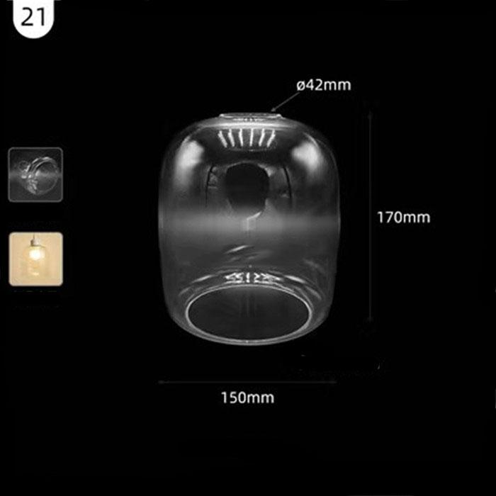 Большой прозрачный стеклянный абажур особой формы 42 мм, открывающаяся чаша, винная кружка, тыква, нестандартный прозрачный E26 E27, сменный абажур