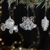 Yousheng Christmas Tree Ornament Snowflake Deer Bird Icicle Design Sparkling Hanging Decoration Festive Holiday Season Home Decor