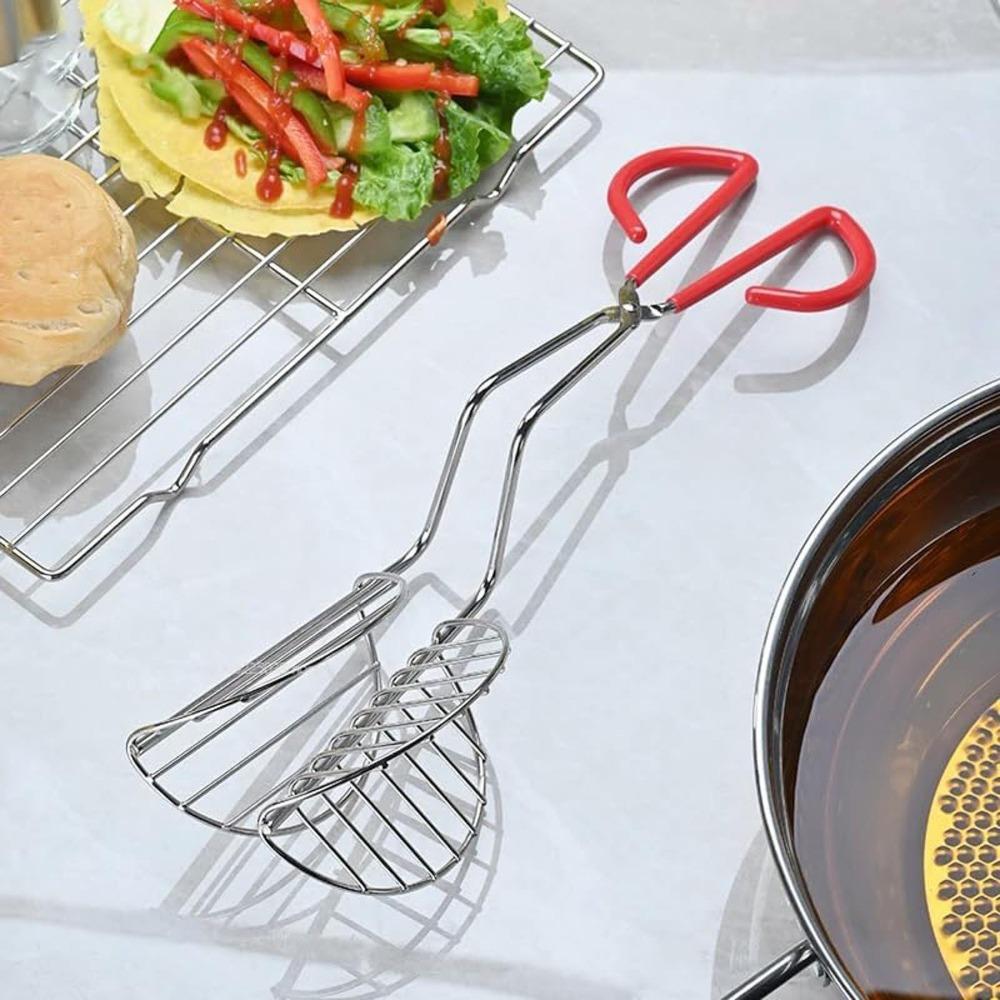 U-Shaped Taco Shell Tong Multi-purpose Press Shell Maker Tongs Tortilla Holders Kitchen Utensils