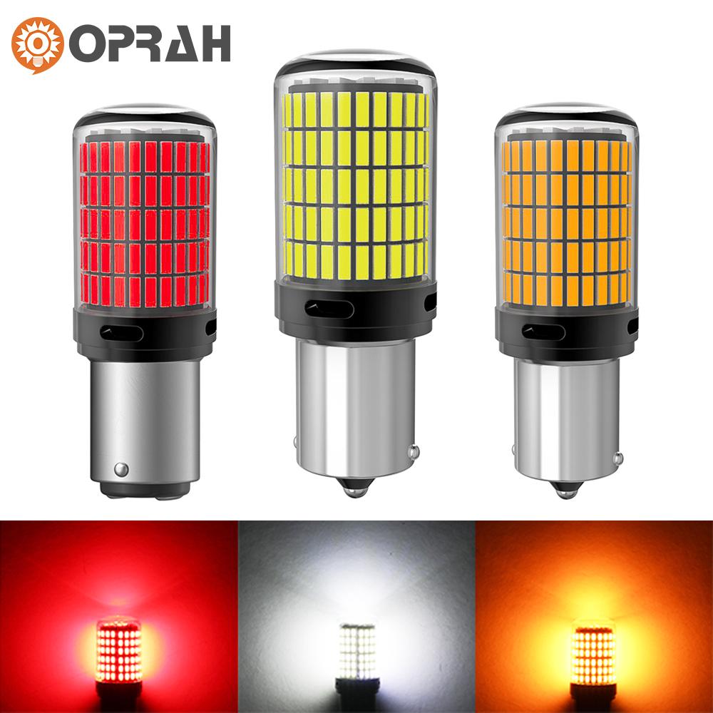1pcs Super Bright LED Lights 1156 PY21W BAU15S P21W BA15S T20 7440 W21W WY21W High Power 4014SMD Canbus For Car Signal Lamp 12VTurn Signal 2