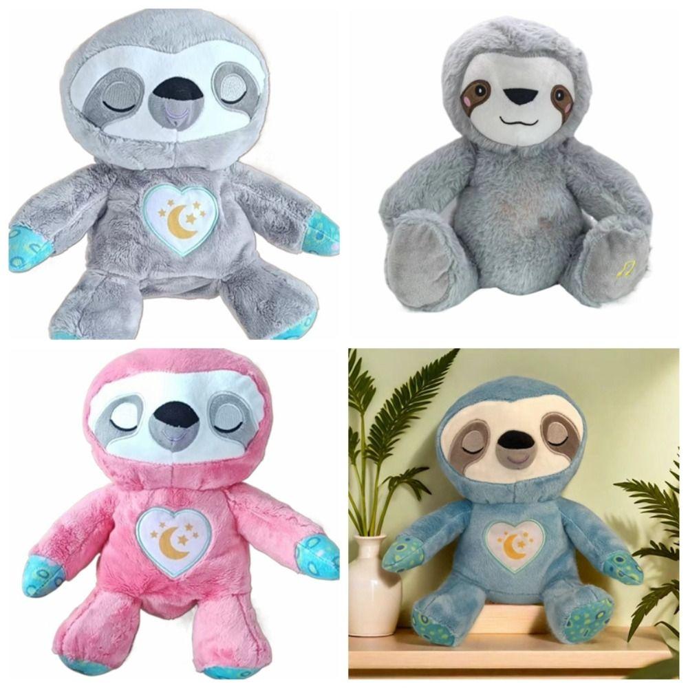 Simulation Sloth Breathing Toy Heart Baby Breath Toy Cute Sound Sleeping Doll  Newborn Toddler
