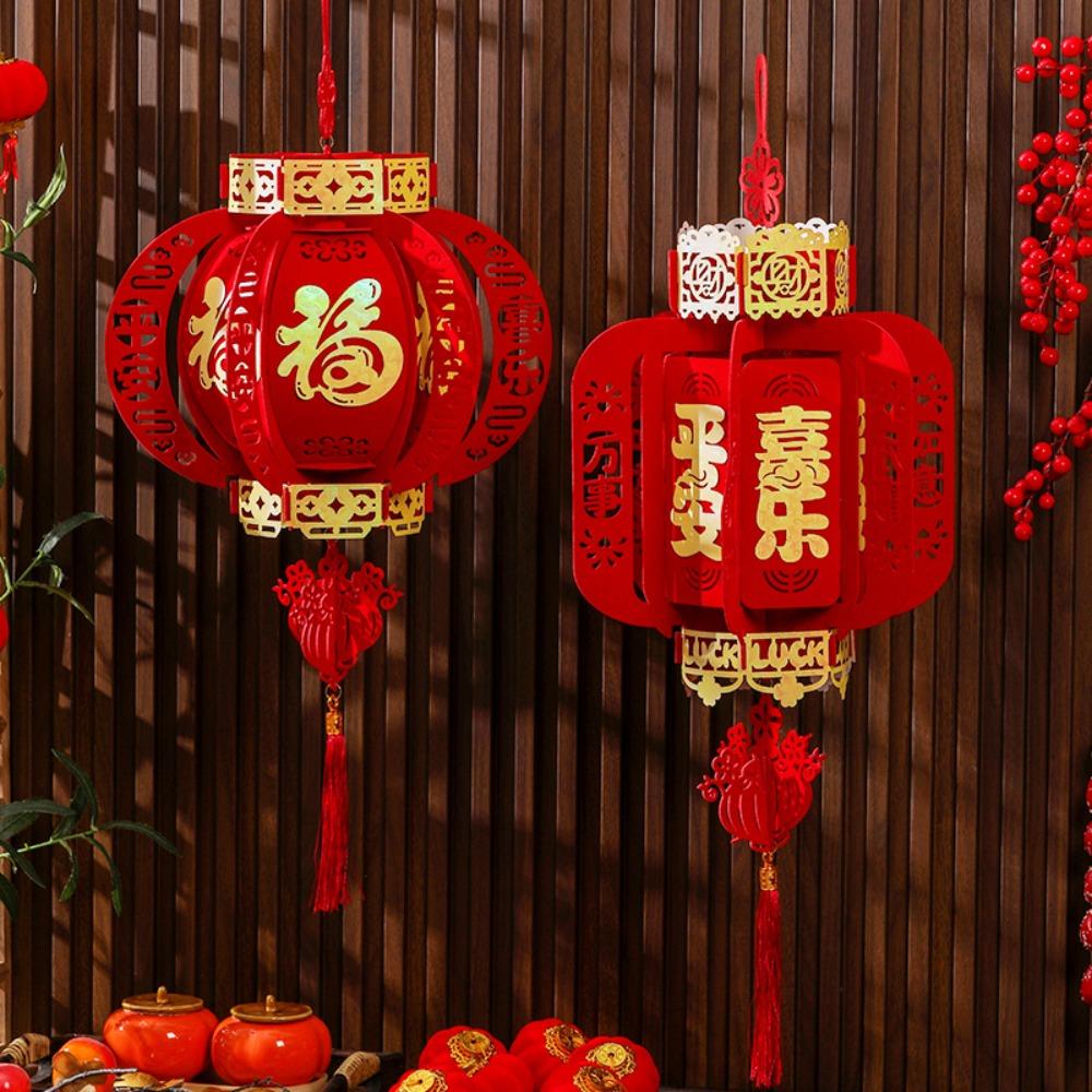 Благословение Подвесной Фонарь Китайский Стиль Весенний Фестиваль Товары Новогодние Украшения