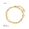 Fashion Stainless Steel Anklet Gold Plated Non-fading Titanium Steel Foot Decoration of High-grade Jewelry Ornaments Accessories Modern Luxury Jewelry
