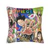 Luffy Anime Pillowcase Polyester Cushion Cover Decoration Anime Manga Throw Pillow Case Cover Home Square 45X45Cm