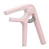 Guitar Capo Sturdy ABS Spring Even Pressure Easy Operation Capo for Acoustic Guitar Ukulele Bass Banjo Mandolin Pink