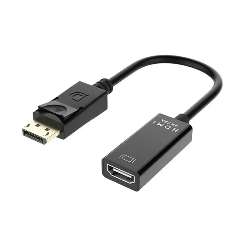 4K DisplayPort на HDMI-совместимый Адаптер Штекер DP на Гнездо HDMI-совместимый Кабель-конвертер Видео Аудио Для Проектора HDTV ПК