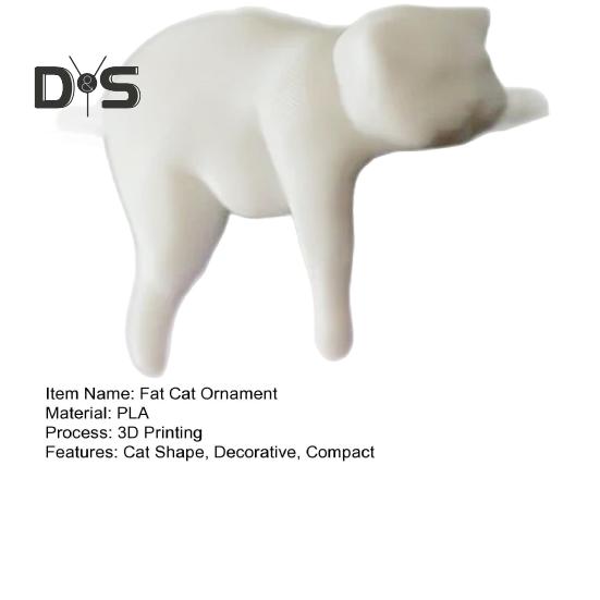 Ленивый толстый кот, украшение, 3D-печать, реалистичный дизайн, фигурка кота из PLA, реалистичная статуя животного, украшение для котенка