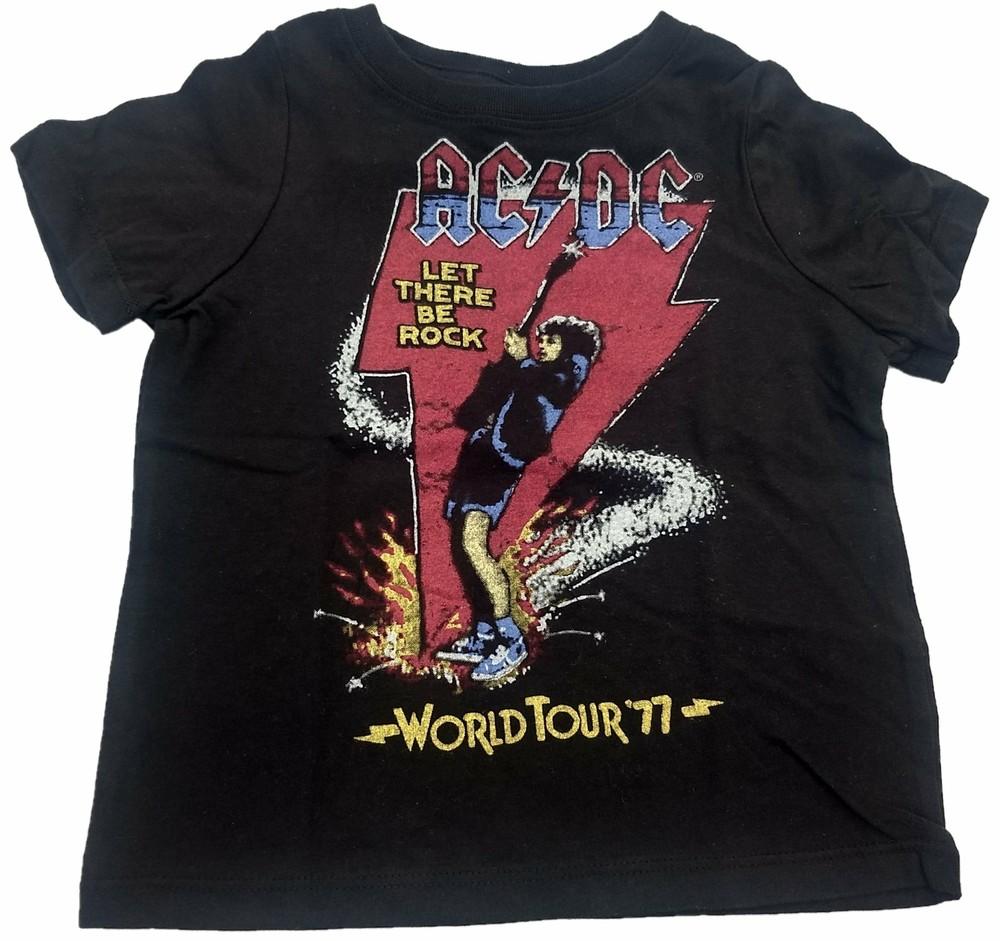 AC/DC ACDC Мировой тур 1977 Let There Be Rock Футболка унисекс