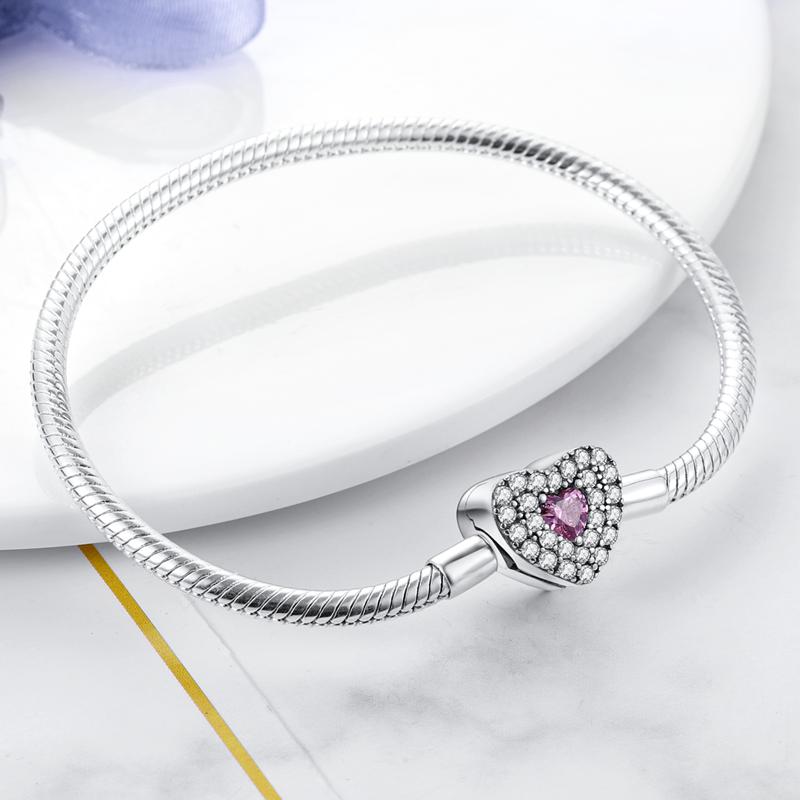 Original Heart Shell Butterfly Footprint Bracelet 925 Sterling Silver Fit Brand Me Charm Beads Fashion Women Bracelet Jewelry