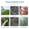 220V Household Sewage & Sludge Pump for Septic Tank and Drainage