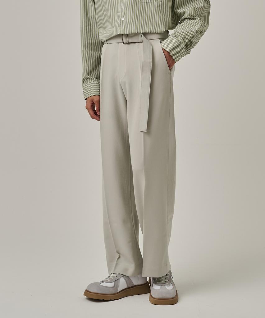 ANALOG MOOD Easy Tr Semi-Wide Slacks (Gray)