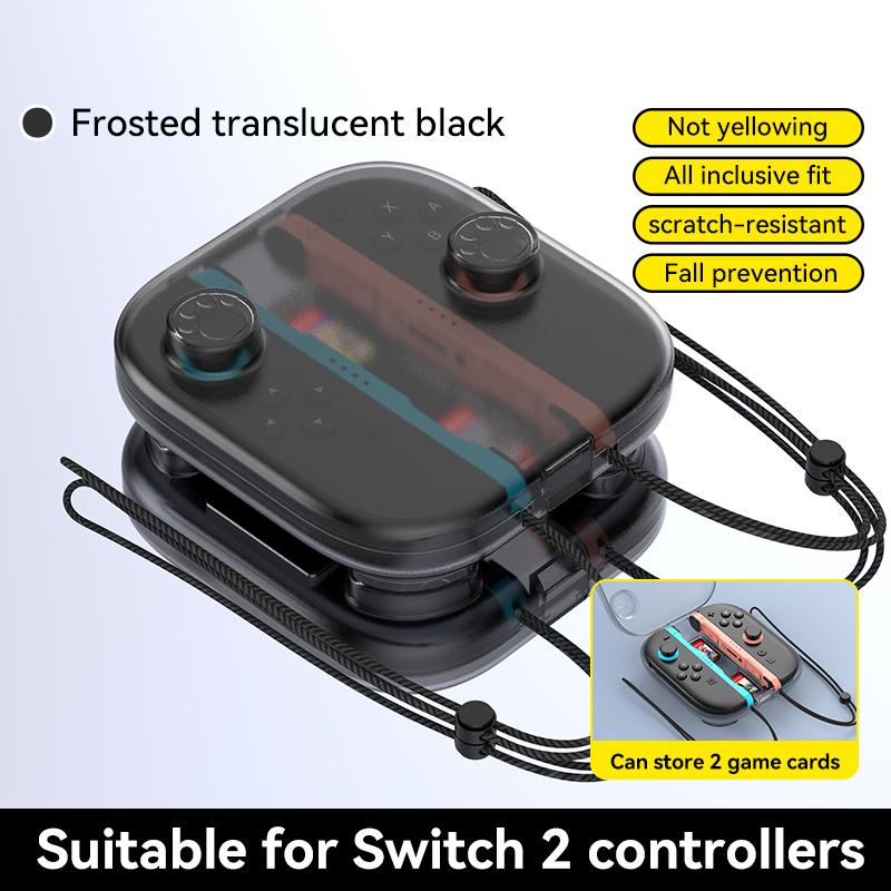 ABS Matte Translucent Hard Protective Shell Case for Switch 2 Console & Controller Cases with Game Card Slots & Charging Port