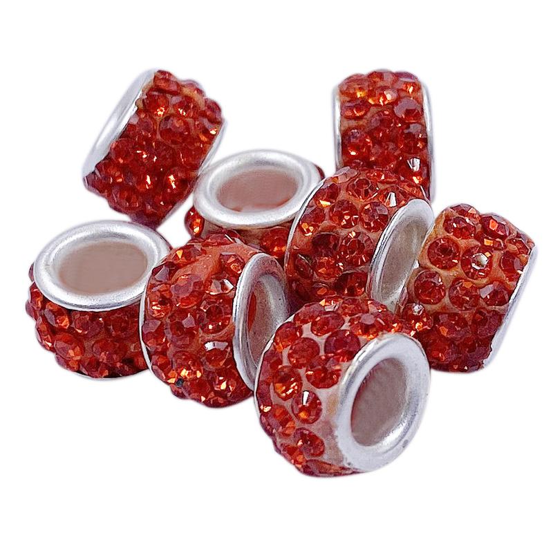 10 шт. 12 мм большое отверстие CZ хрустальные бусины горный хрусталь разделитель подвески подходят для браслет ожерелье DIY ювелирные аксессуары