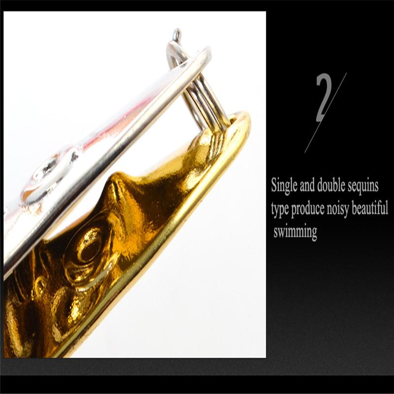 1 Piece Long Throw Bionic Spinnerbait with 2 Sequins - Perfect for Freshwater and Saltwater Fishing - Improve Your Catch with Bionic Technology!